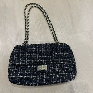 KARL LAGERFELD Agyness Tweed Shoulder Bag